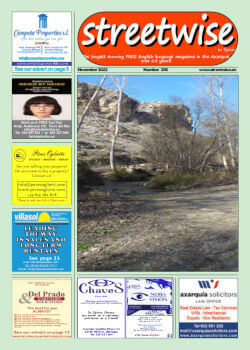 Cover page of Streetwise Magazine in Spain, issue 2022 11 no. 296 with link