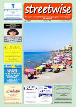 Cover page of Streetwise Magazine in Spain, issue 2023 08 no. 305 with link