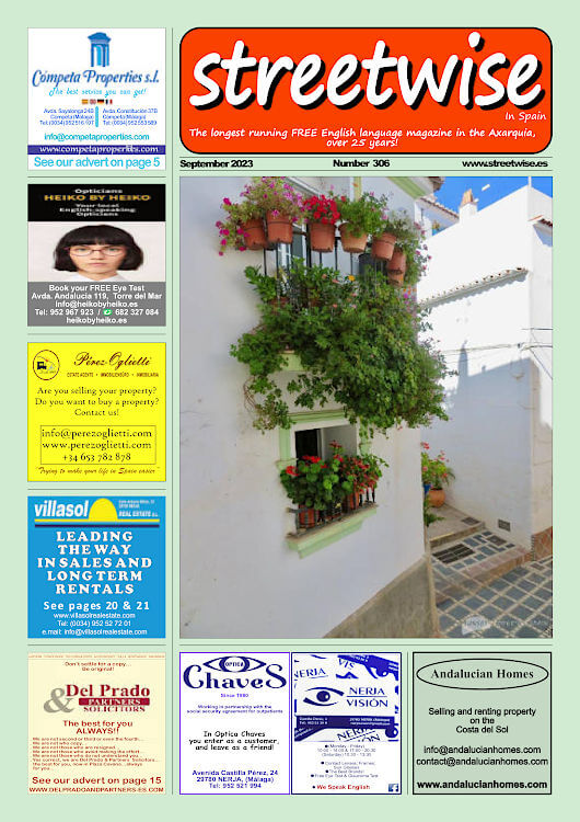 Cover page of Streetwise Magazine in Spain, issue 2023 09 no. 306 with link